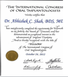 The International Congress of Oral Implantology Fellowship
