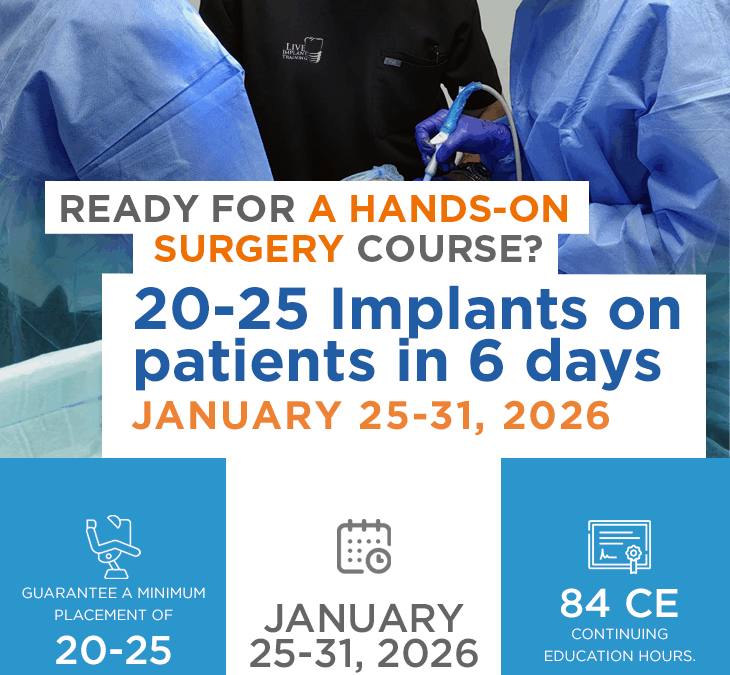 Live Implant Training course l Guadalajara Mexico January, 2026